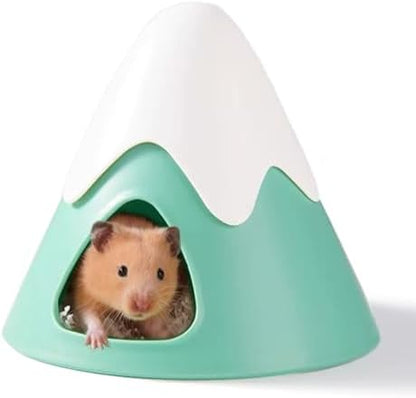 Hamster Hideout, Snowy Mountain Shape Hamster Hide House