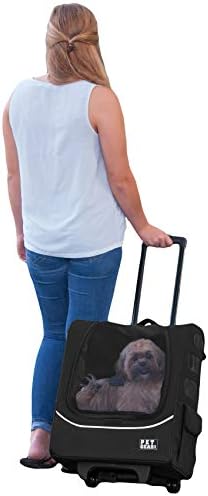 Pet Gear I-GO2 Roller Backpack, XLarge Traveler Plus, Onyx