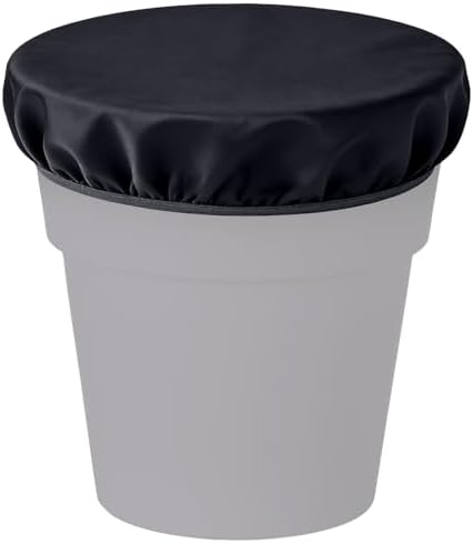 2 Pcs 2-5 Gallon Horse Bucket Cover, Waterproof Horse Feed Bucket Cover, Lightweight and Easy to Use (Excluding Bucket, Black)