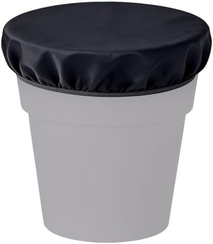 2 Pcs 2-5 Gallon Horse Bucket Cover, Waterproof Horse Feed Bucket Cover, Lightweight and Easy to Use (Excluding Bucket, Black)