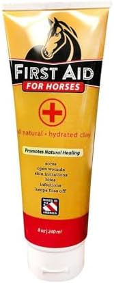 Redmond First Aid All Natural Hydrated Clay for Horses, 8 Ounce Tube
