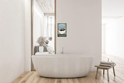 Funny Ferret Decor Vintage Bathroom and Bathtub Metal Tin Sign Decor Ferret Pet lovers Gift Farm Home Bar Bathroom Man Cave Retro Wall Art Poster Sign Accessories 8x12 In