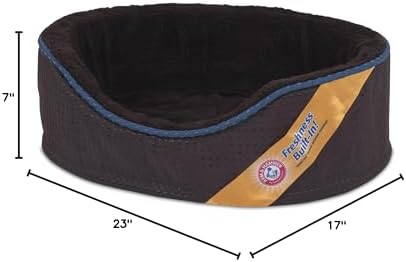 Petmate Assorted Plush Suede Lounger for Pets, 23 x 17 x 7in