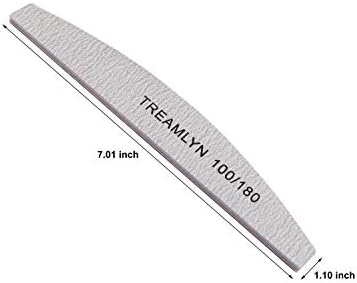 10 Pcs Rough Nail File 100/180 Grit, Heavy Duty Nail Files for Acrylic/Natural Nails, Emery Boards for Nails, Strong Finger Nail Filler, Coarse Nail File for Home and Salon Use