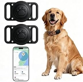 GPS Dog Tracker Collar (iOS & Android), No Monthly Fee Pet Activity Tracker