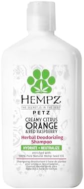 Hempz Petz Dog Shampoo, Citrus Orange & Red Raspberry, 17 oz.