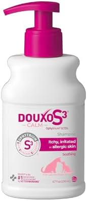 Douxo S3 Calm Dog Shampoo for Itchy Skin Relief, Dog Shampoo for Allergies and Itching, Soothes Itchy, Irritated or Allergic Skin For Dogs and Cats, 6.7 fl oz