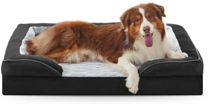 FURTIME Orthopedic Medium Dog Bed, Supportive Waterproof Pet Bed