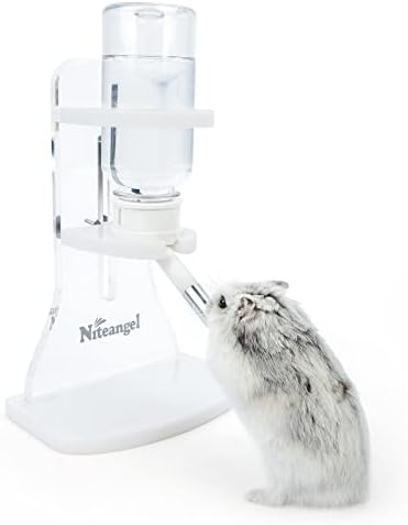 Niteangel Hamster Water Bottle with Stand: 4oz/120ml Capacity & Leak-Proof