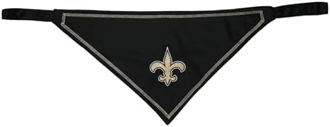 Pets First NFL New Orleans Saints TIE Bandana, Size Small/Medium. Dog Bandana Scarf Bib for Pet Cat Dog. The Ultimate Game-Day, Party Bandana