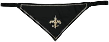 Pets First NFL New Orleans Saints TIE Bandana, Size Small/Medium. Dog Bandana Scarf Bib for Pet Cat Dog. The Ultimate Game-Day, Party Bandana