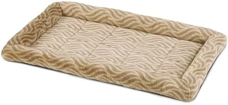 MidWest Homes for Pets QuiteTime Deluxe Wave Bolster Bed for Intermediate Dogs; Easily Machine Wash and Dry; Tan; 36"; 40236-WVTN