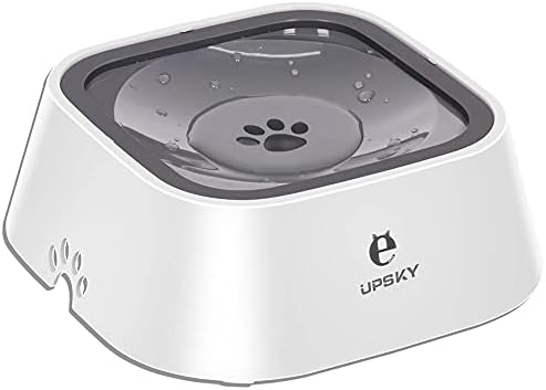 UPSKY 35oz No-Spill Pet Water Bowl, Slow Water Feeder for Dogs and Cats