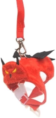 Small Animal Harness and Leash Set, Adjustable Escape-Proof Ferret Harness Vest for Adult Ferret, Meerkat, King Squirrel & Fancy Rat, Soft Comfortable Pet Walking Harness with Red Leash