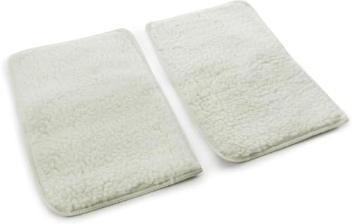 Sherpa Replacement Liners for Travel Pet Carriers - Soft Absorbent Cat & Dog Kennel Pad with Waterproof Backing, Machine Washable Crate Pads, 19x12.25in, White, Large, 2 Count (Pack of 6)
