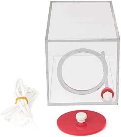 Aquarium Choice Acryli Made Liquid Storage Bucket Dosing Pump Reservoir Container (4.25 * 4.25 * 6.5 Inch;1500ml/1.5L)