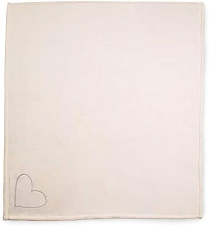 Pavilion Gift Company Forever in Our Hearts-50x60 Super Soft Royal Plush Throw Blanket, Cream