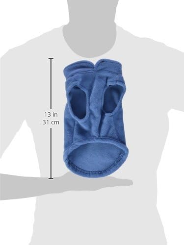 Gooby Fleece Vest Dog Sweater, Blue, Small