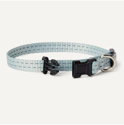 Amazon Basics Reflective & Adjustable Dog Collar, Woven Polyester, High-Viz Reflective Threads, Quick-Release Buckle, Metal D-Ring, Durable, Fast-Drying, Size XS, Blue