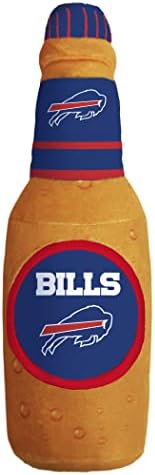 Pets First NFL Buffalo Bills Beer Bottle Plush Dog&CAT Squeak Toy-Cutest Stadium SODA Bottle Snack Plush Toy for Dogs&Cats with Inner Squeaker&Beautiful Football Team Name/Logo 10 x 3 x 3 Inches