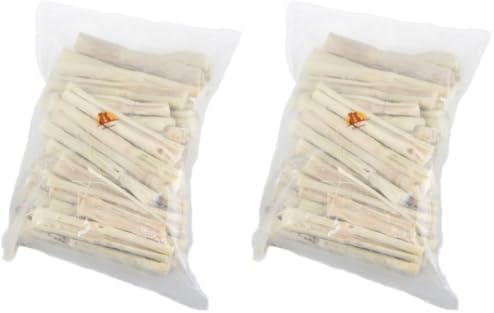 emours Natural Bamboo Teeth Chews for Rabbits Chinchilla Guinea Pigs Sugar Gerbils and More Small Pets,500g (Pack of 2)