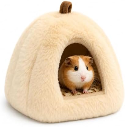 Guinea Pig Hideout with Removable Cooling Mat, Small Animal Bed