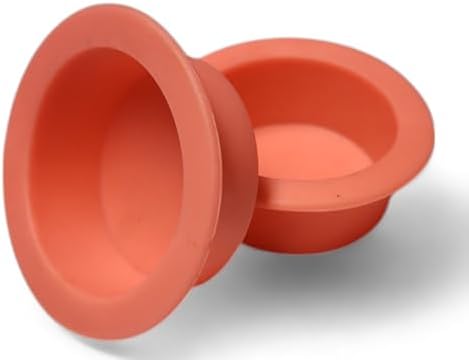 1.5oz Pink Silicone Reptile Feeding Dish – Large Flexible Food & Water Bowl – Ledge Compatible for Suction & Magnetic Holders – Durable, Easy Clean Cup for Geckos, Frogs & Small Pets