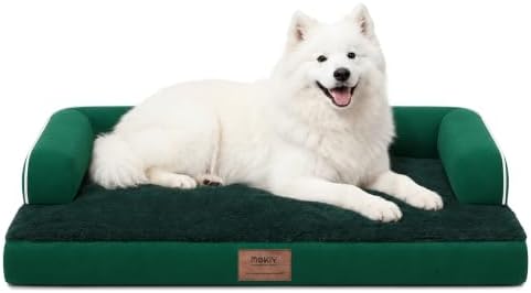 MEKIY Orthopedic XL Dog Bed with Bolster for Extra Large Size Dogs