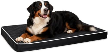 NUPIDA Orthopedic XXL Dog Beds for Crate with Washable Cover, 47x29, Black