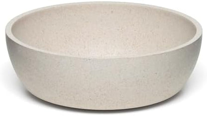Loving Pets - Dolce Bamboo - Eco-Friendly Pet Bowls & Dishes for Dog, Cats, Puppy Food and Water Bowl -Sustainable and Dishwasher Safe, Made with Real Bamboo (Large, Oat-Beige)