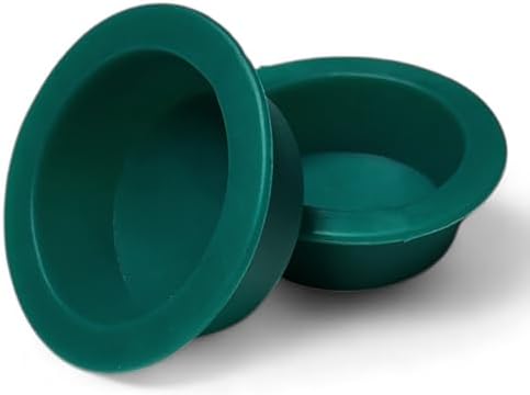 1.5oz Green Silicone Reptile Feeding Dish – Large Flexible Food & Water Bowl – Ledge Compatible for Suction & Magnetic Holders – Durable, Easy Clean Cup for Geckos, Frogs & Small Pets