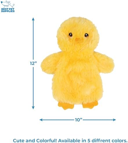 Best Pet Supplies Interactive Squeaky Dog Toy - Baby Chicken, Yellow