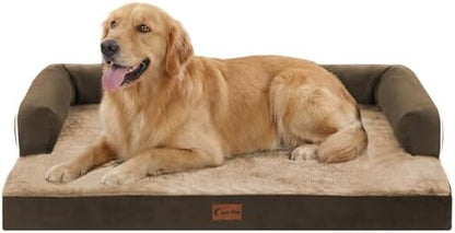 Orthopedic Washable Dog Bed for Extra Large Dogs, 41x27in, Brown