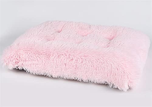 Long Plush Calming Pet Bed Cuddler Pet Bed Light Pink L