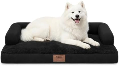MEKIY Orthopedic XL Dog Bed with Bolster for Extra Large Size Dogs