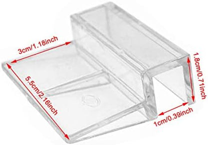 Rimless Aquarium Lid Clips 10mm Thick Acrylic 15 Pieces