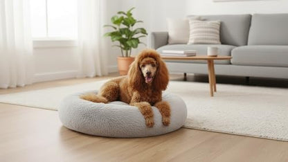 The Dog’s Bed Calming Donut Dog Bed, Machine Washable Removable Zip Cover
