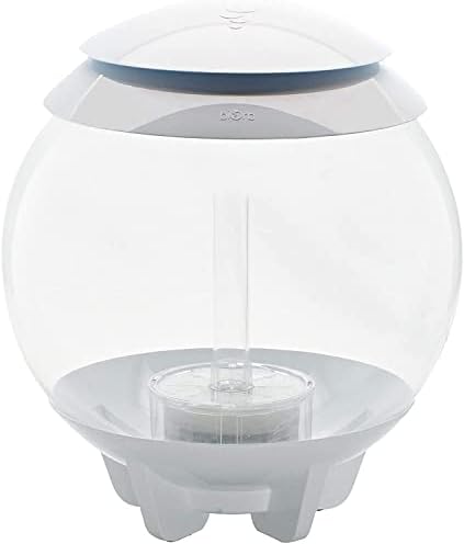 biOrb Halo 30 Acrylic 8-Gallon Aquarium with Multi-Color Remote-Controlled LED Lights Modern Tank for Tabletop Display, White