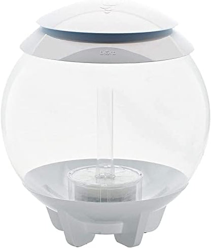 biOrb Halo 30 Acrylic 8-Gallon Aquarium with Multi-Color Remote-Controlled LED Lights Modern Tank for Tabletop Display, White