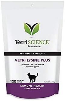 VetriScience Lysine Immunity Health for Cats, Chicken, 3 Pack