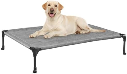 Veehoo Outdoor Elevated Dog Bed Large Sized Dogs, Cooling Raised Dog Cots