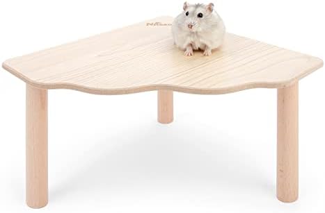Niteangel Hamster Play Wooden Platform: Triangle - 9" L x 9" W - 6.3" H