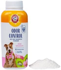 Arm & Hammer Odor Control Dry Shampoo Powder for Dogs, Kiwi Blossom, 4.2 Oz