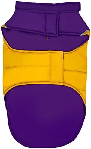 NFL Minnesota Vikings Puffer Vest for Dogs & Cats, Size Medium. Warm, Cozy, and Waterproof Dog Coat, for Small and Large Dogs/Cats. Best NFL Licensed PET Warming Sports Jacket