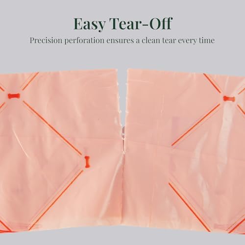 Thick Dog Poop Bags Rolls, Leak-Resistant Pet Waste Bags, 120 Count (8 Rolls), 9x13 in Large, Lavender Scented, Fits Most Dispensers, Pink
