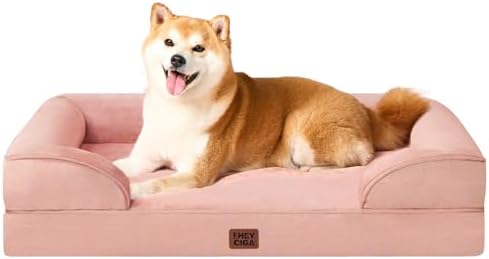 EHEYCIGA Orthopedic Dog Beds Large Sized Dog, Waterproof Washable Pet Bed