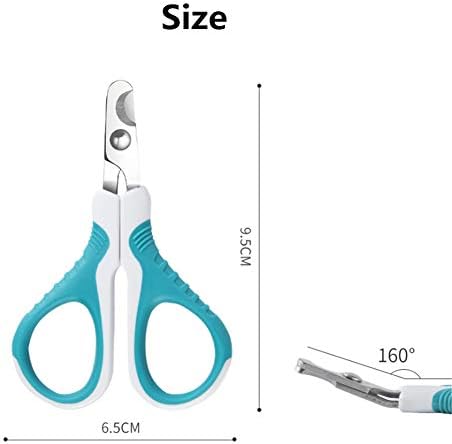 Upgraded 2 Pcs Pet Nail Clippers and Trimmer - Professional Pet Nail Clippers and Claw Trimmer for Cats, Small Dogs, and Any Small Pets (LJ-ZXS-120211)
