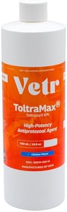 Toltrazuril 10.0% for Horses, Dogs, Cats, 500mL/16.9 Ounce, for Non-Food Chain Animals, Chicken