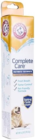 Arm & Hammer Complete Care Enzymatic Dog Toothpaste, Peanut Butter, 6.2 Oz