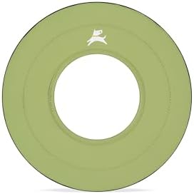 OllyDog Mini Super Flyer, Dog Flying Disc – Floating Fetch Toy, Soft on Teeth, Eco-Friendly Recycled Material, Lightweight, for Small & Medium Dogs (Palm, 9")